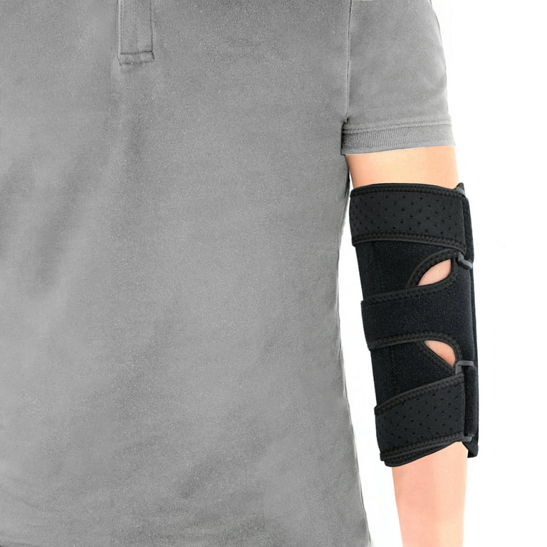 Tennis Elbow Brace,Night Sleep Elbow Support,Comfortable Elbow  Splint,Adjustable Stabilizer with 2 Removable Metal Splints for Cubital  Tunnel