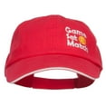 thumbnail image 1 of Tennis Game Set Match Embroidered Canvas Cap - Red White OSFM, 1 of 5
