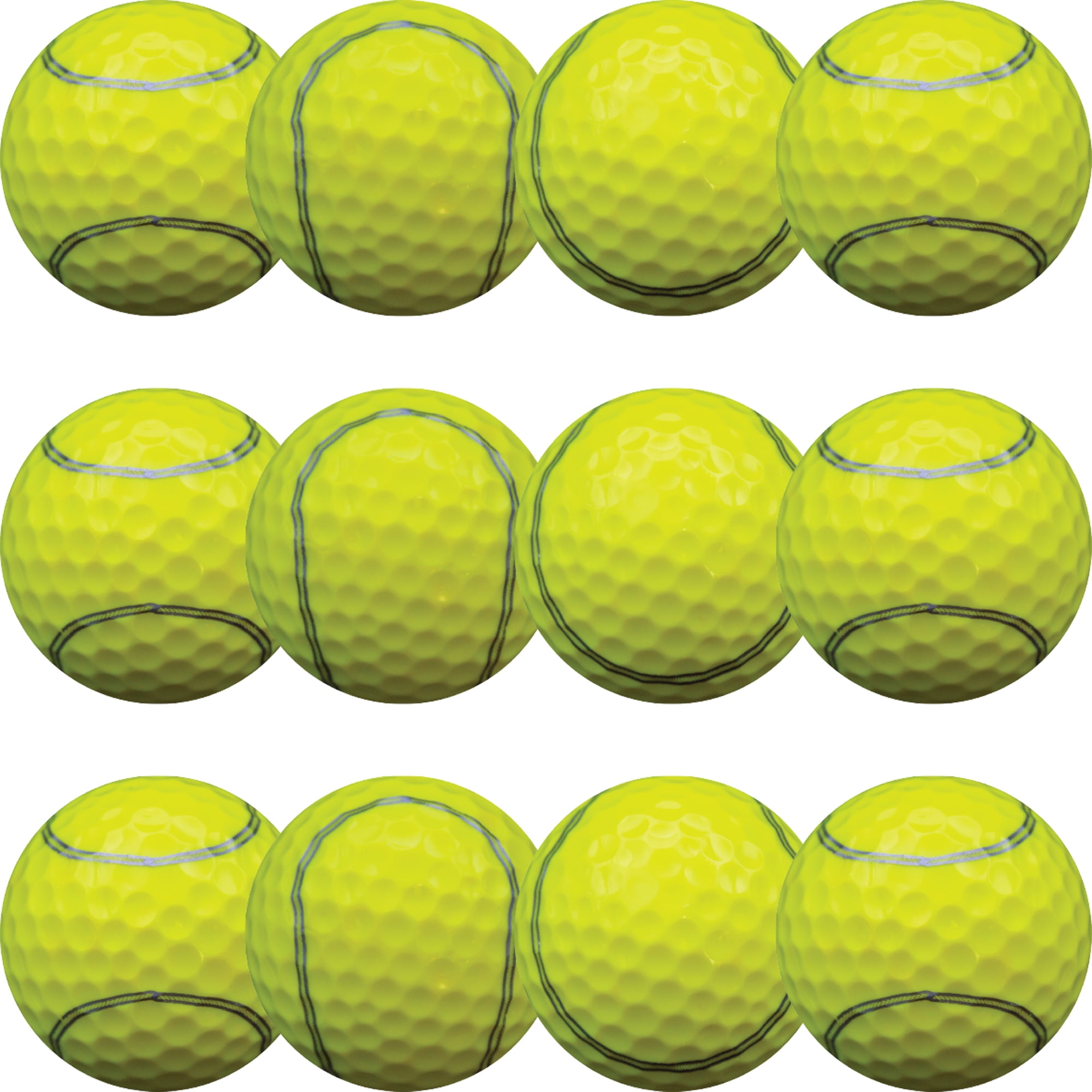 Tennis Golf Balls 12 Pack by GBM GOLF