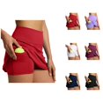 thumbnail image 1 of Tennis Golf Skirts for Women 2026 Summer Lightweight Breathable Stretchy High Waisted Athletic Skorts with Pockets, 1 of 9