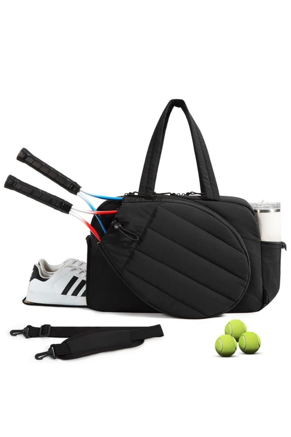 Tennis Gym Bag for Women, Tennis Backpack Holds 2 Rackets with Shoe Compartment, 15.6" Laptop Compartment – Ideal for Court, Work, Daily Use & Weekend Overnight Trips