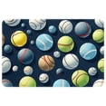 thumbnail image 1 of Tennis Indoor Rug Outdoor Carpet Door Rug Polyester Non-Slip Machine Washable Bath Mats, 1 of 6