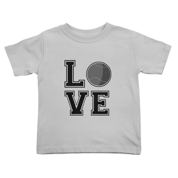 Tennis Love Cute Toddler T-Shirts for Boys Girls (Gray, 3T)