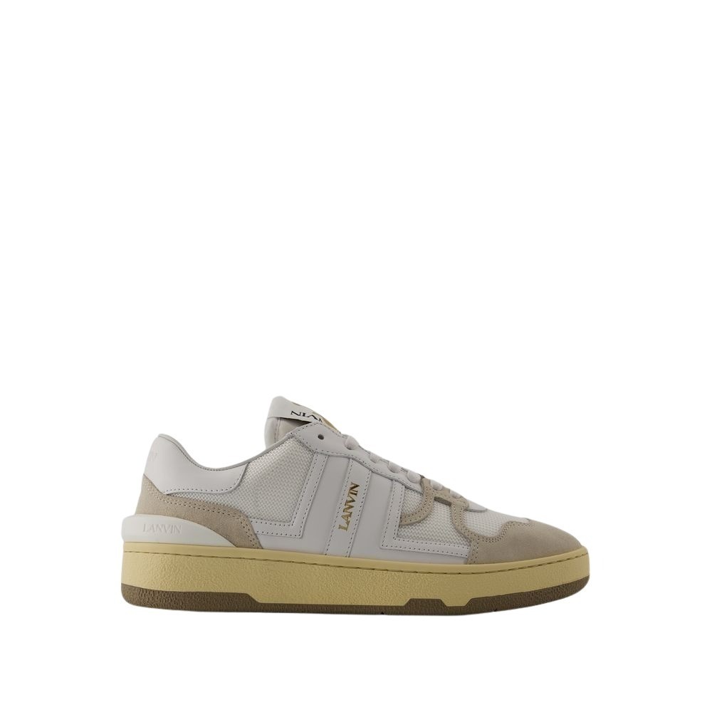 Lanvin Female Tennis Low Top Sneakers - Leather - White White Sizes EU 34-50 2/3