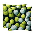 thumbnail image 1 of Tennis Luxurious Velvet Chair Pillow Covers Set with Unique Patterns for Bed and Throw Pillows - Sizes 16x16, 18x18, 20x20 Inches for Various Occasions - Set of 2 Items, 1 of 6