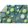thumbnail image 1 of Tennis Modern Polyester Indoor Rug - Soft and Durable Floor Mat for Home Decor - Area Rug for Living Room, Bedroom, or Office - Easy to Clean and Maintain, 1 of 6
