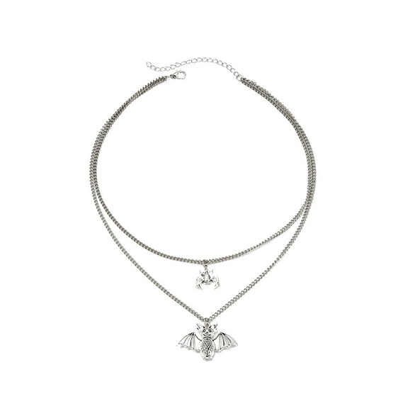 Tennis Necklaces – Fancy Party Jewelry Gift Gothic Halloween Bat Animal Dangle Earrings Wild Bat Layered Necklace Punk With Bat Drop Earrings Hippie Jewelry