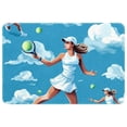 thumbnail image 1 of Tennis Non-Slip Polyester Floor Carpet Door Rugs Outdoor Carpet, Machine Washable, 1 of 6