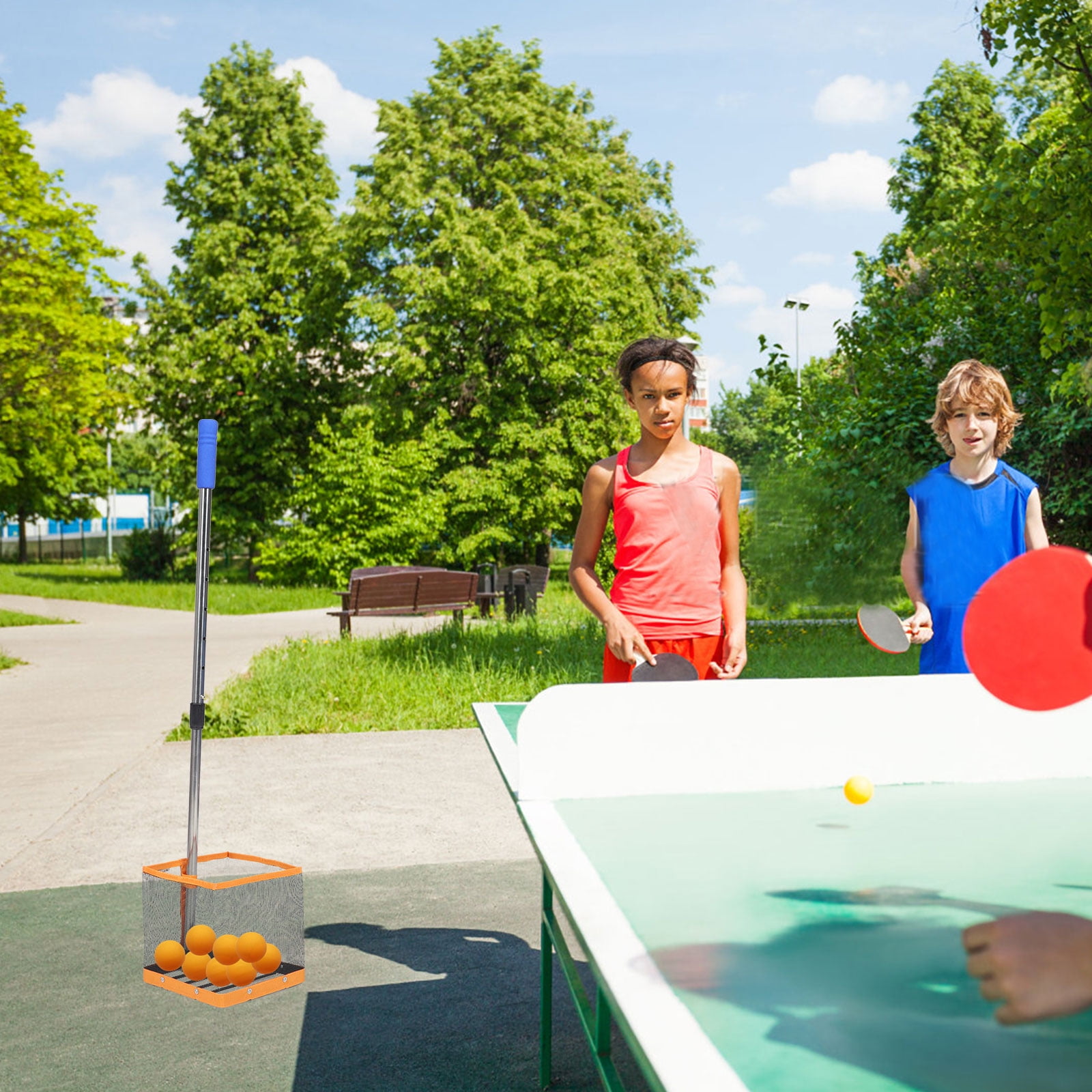 Tennis Pick Picker Pingpong Pongtablecollector Net Bag Upper Hopper