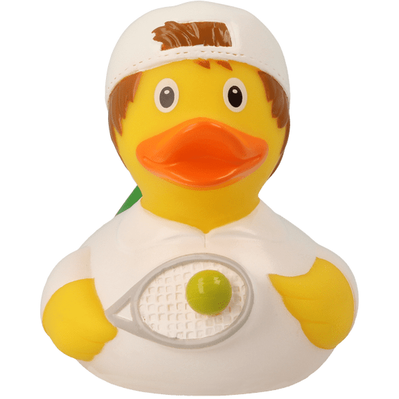 Tennis Player Boy Rubber Duck