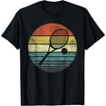 thumbnail image 1 of Tennis Player Gifts Retro Sunset Tennis Racquet & Ball Coach T-Shirt, 1 of 3