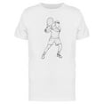 thumbnail image 1 of Tennis Player Hand Drawn Style T-Shirt Men -Image by Shutterstock, Male x-Large, 1 of 2