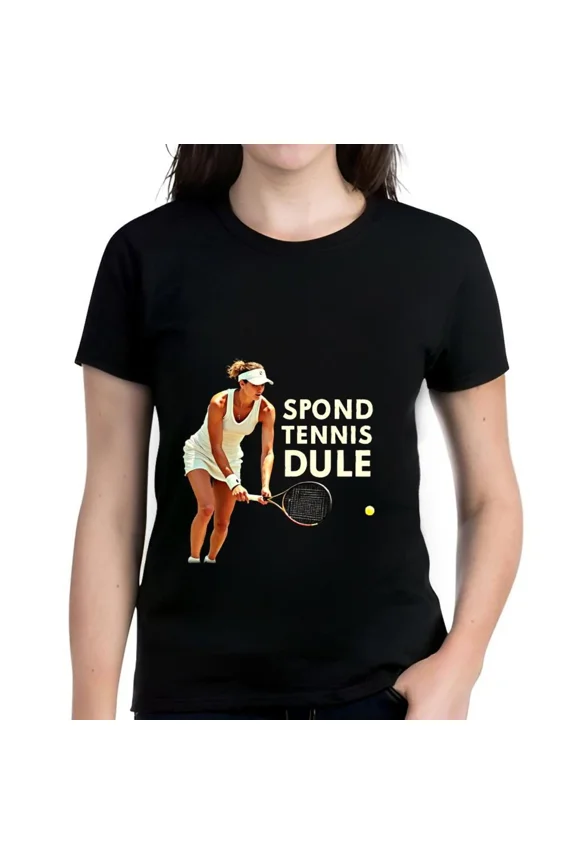 Tennis Player Motion Tee Sporty Active Graphic Vibrant Match Design Unisex T-Shirt up to size 5XL