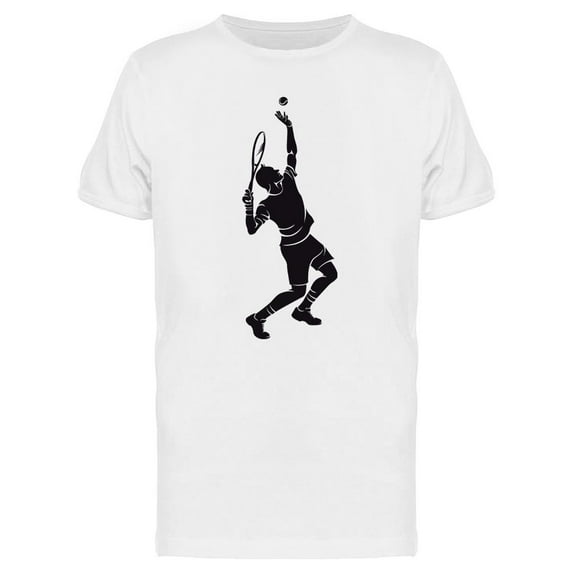 Tennis Player Silhouette Design T-Shirt Men -Image by Shutterstock, Male Medium