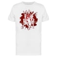 thumbnail image 1 of Tennis Players Red Splash T-Shirt Men -Image by Shutterstock, Male Large, 1 of 2