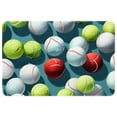 thumbnail image 1 of Tennis Polyester Non-Slip Machine Washable Area Rugs for Office Floor, 1 of 6