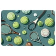thumbnail image 1 of Tennis Polyester Non-Slip Machine Washable Outdoor Carpet Door Mat - Door Rug - Door Rugs, 1 of 6