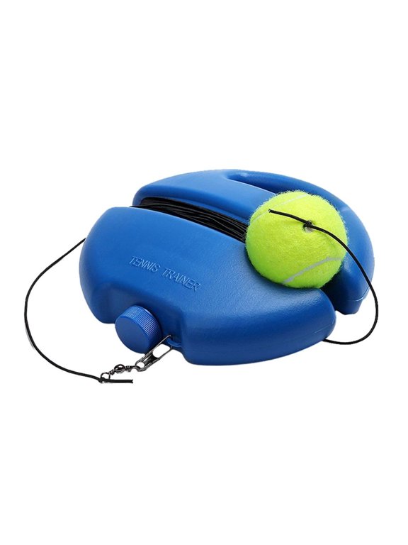 Tennis Practice Rebounder with String Ball Portable Tennis Trainer Single Tennis Training Equipment for Self-Pracitce