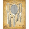 thumbnail image 1 of Tennis Racket - 11x14 Unframed Patent Print - Great Gift for Tennis players, 1 of 6