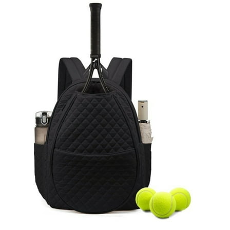Tennis Racket Bags For Women Men For Tennis Badminton (Black)