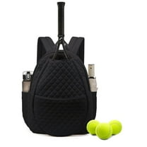 Tennis Racket Bags For Women Men For Tennis Badminton (Black)