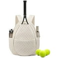 thumbnail image 1 of Tennis Racket Bags For Women Men For Tennis Badminton (White), 1 of 8