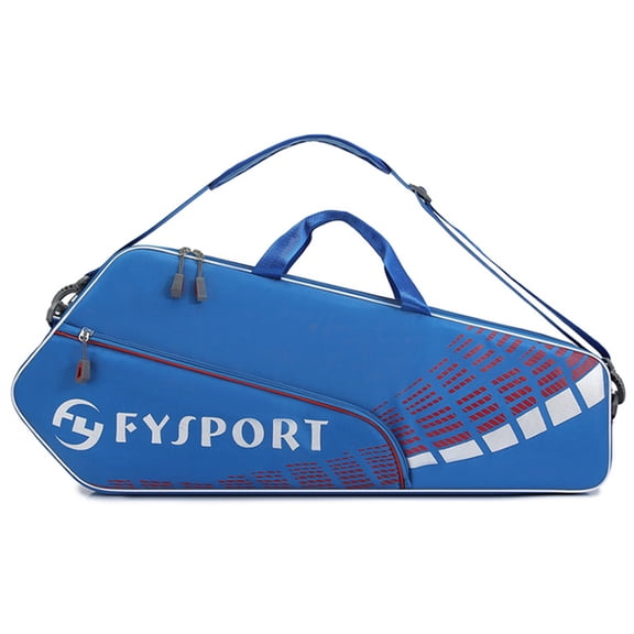 Tennis Racket Bags Water-Resistant Badminton Racket Shoulder Bags 3-6 Rackets Tennis Accessories Lightweight for Professional Or Beginner Players (Blue)