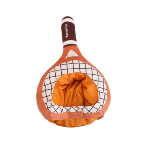 Tennis Racket Costume Hat Plush Headwear Fun Sports Accessory for Adults Carnival Holiday Events