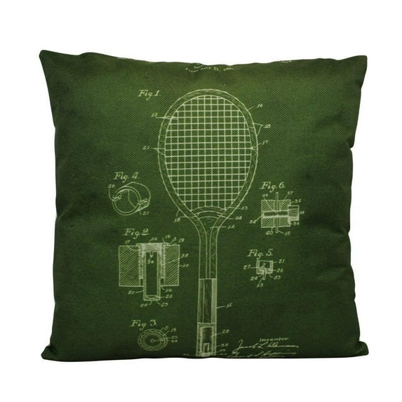 Tennis Racket | Green | Tennis | Tennis Gifts | Tennis Decor | Tennis Gift | Room Decor | Bedroom Decor | Home Decor | Sport | Sports Fabric