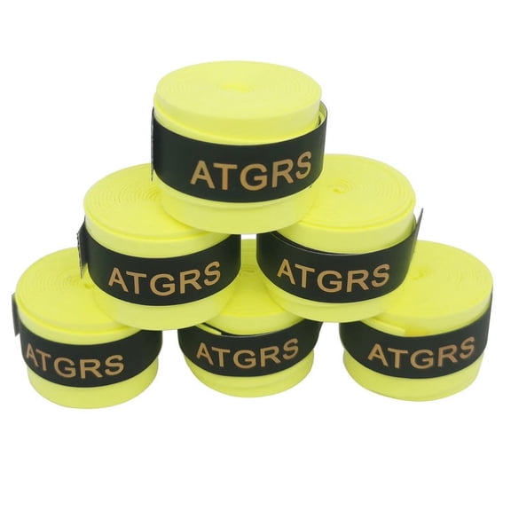 Tennis Racket Grip,Tacky Tennis Overgrips Tape Absorb Moisture Badminton Handle Tape Frosted Anti-Slip Overgrip for Tennis Racquet Badminton Racquet Pickleball Overgrip 6 pack