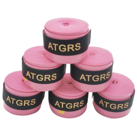 Tennis Racket Grip,Tacky Tennis Overgrips Tape Absorb Moisture Badminton Handle Tape Frosted Anti-Slip Overgrip for Tennis Racquet Badminton Racquet Pickleball Overgrip 6 pack
