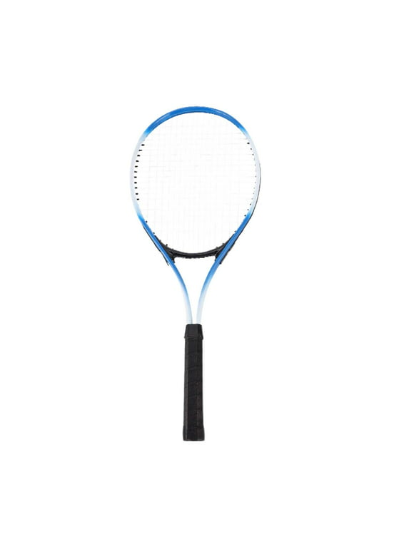 Tennis Racket Professional Aluminum Alloy Racket Competition Practice Recreational Racquet for Outdoor Sports Players Beginners Accessories Blue