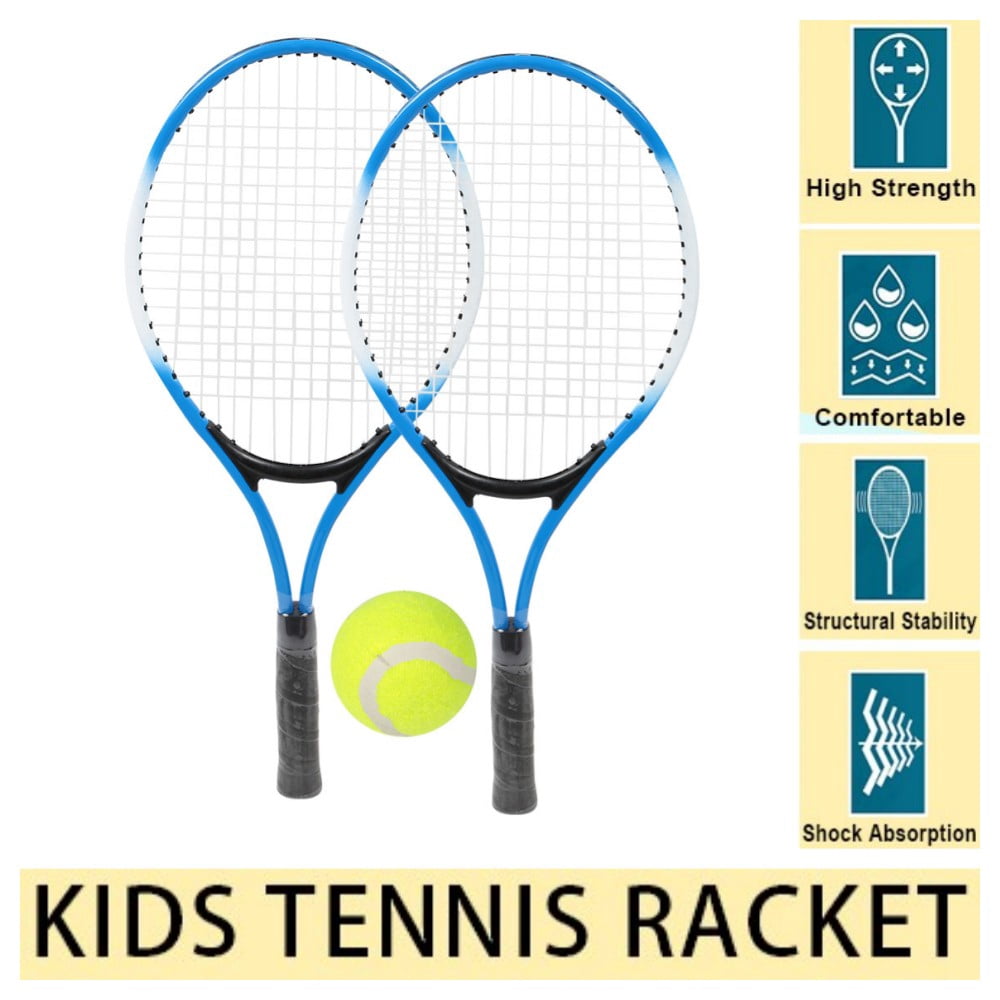 Tennis Racket for Kids with Balls Childrens Tennis Racquet 2 Player Tennis Racket Set Recreational Tennis Racket for Teens, with Carry Bag