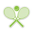 thumbnail image 1 of Tennis Rackets - 3" Vinyl Sticker - For Car Laptop Water Bottle Phone - Waterproof Decal, 1 of 2