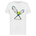 thumbnail image 1 of Tennis Rackets And Ball T-Shirt Men -Image by Shutterstock, Male XX-Large, 1 of 2