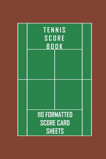 Tennis Score Book. 110 formatted score card sheets