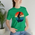 thumbnail image 1 of Tennis Shirt for Women Retro Sunset Girl Unisex Bella Canvas Premium, 1 of 12
