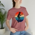 thumbnail image 1 of Tennis Shirt for Women Retro Sunset Girl Unisex Bella Canvas Premium, 1 of 12