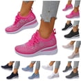 thumbnail image 1 of Tennis Shoes Women Fashion Mesh Wedge Sneakers Casual Slip on Antislip Thick Sole Outdoor Walking Shoes Sky Blue Size 8, 1 of 7
