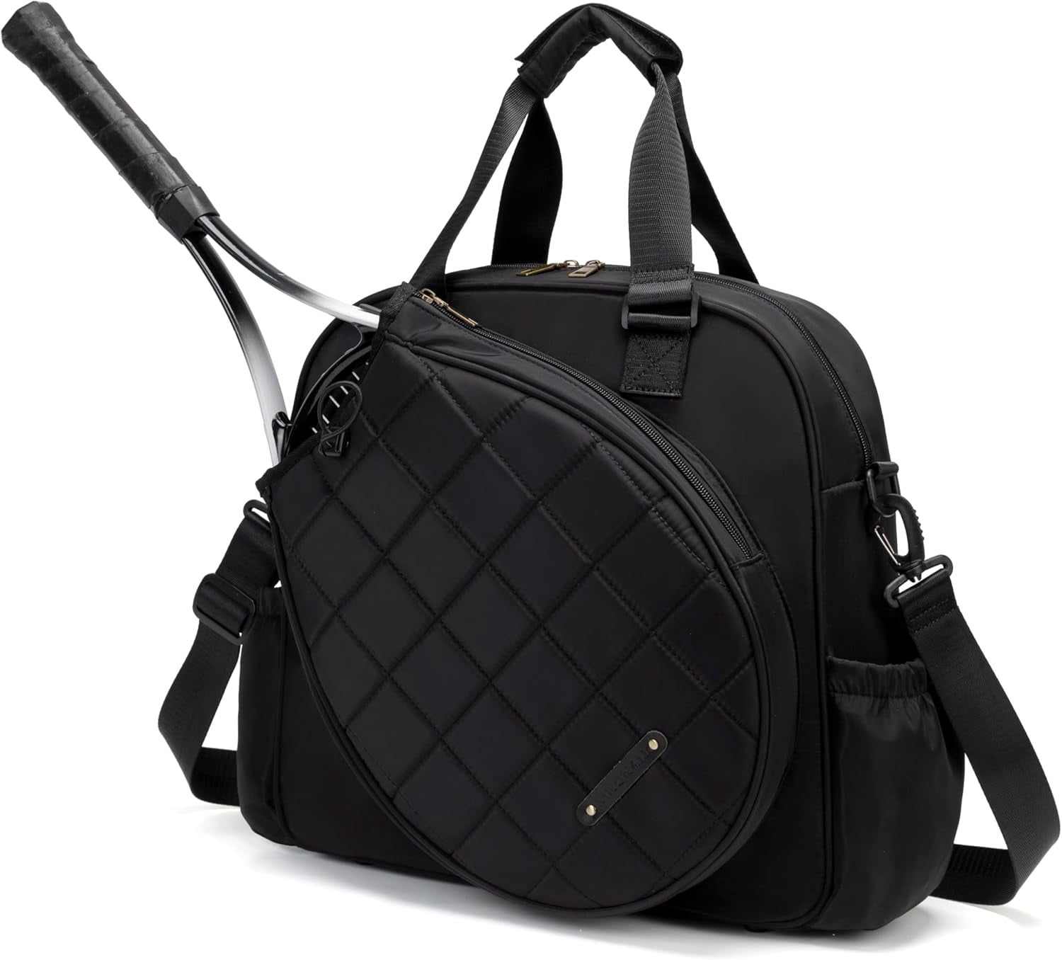 Tennis Shoulder Bag Large Water Resistant Tote Handbag for Tennis Racket, Pickleball Paddles, Badminton Racquet