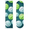 thumbnail image 1 of Tennis Skateboard Grip Tape Set of 2 - Emery Surface PVC Backing 8.8x32.6in Stickers Pack for Skateboards - 22.4x83 cm Sheets for Better Grip on Your Board, 1 of 5