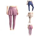 thumbnail image 1 of Tennis Skirt Leggings for Women High Waist 2 in 1 Skirted Pants Pickleball Clothing with Pockets Athletic Sportswear for Training, 1 of 5