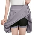 thumbnail image 1 of Tennis Skirt with Pockets New Women's Basic A-Line Skirt Summer Shorts Skirt School Pleated Casual Mini Skater Plus Size Flared Skirt New Gray XXL, 1 of 6