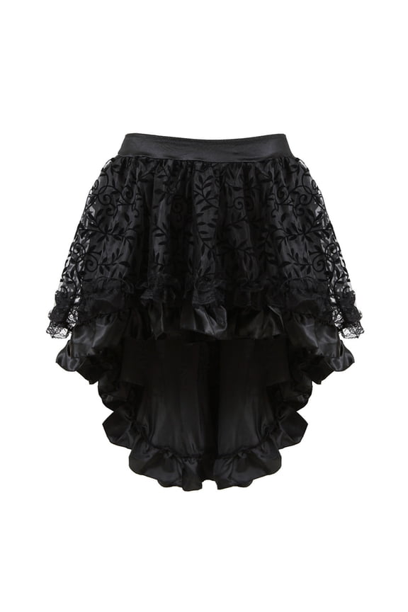 Tennis Skirt Punk Mesh Skirt Cosplay Costume Womens Retro Gothic Pirate Dance Skirts Show Girl Outfits