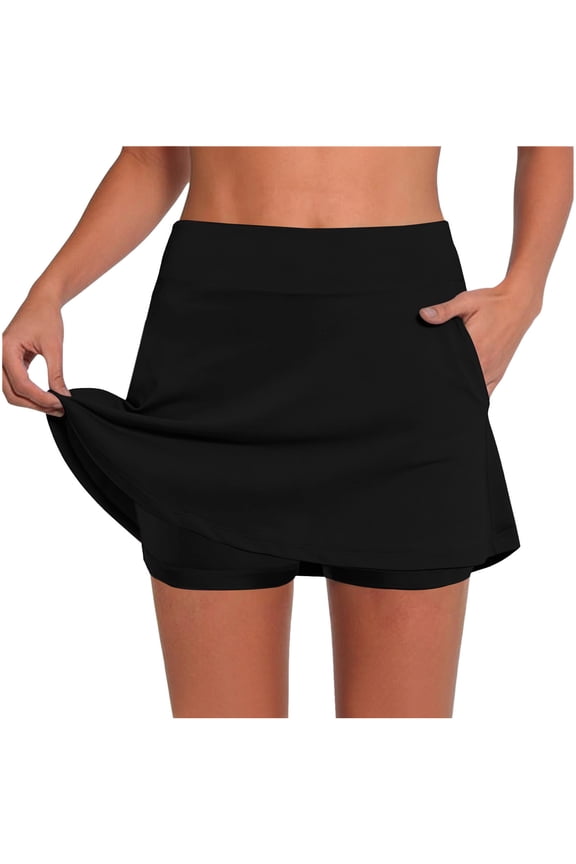 Tennis Skirt Women Golf Skort Sports A-Line Skirt Built in Shorts Running Athletic Skort Lightweight Workout Gym Shorts Athletic Golf Running Fitness Skirts