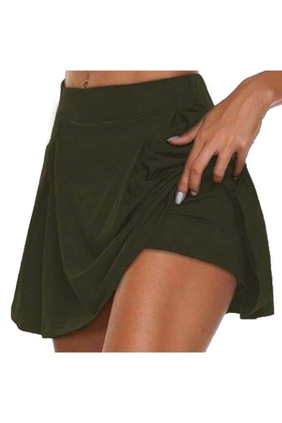 Tennis Skirt for Women with Pockets Shorts High Waisted Seamless Golf Skorts Athletic Workout Cheerleading Skirts Yoga Pants