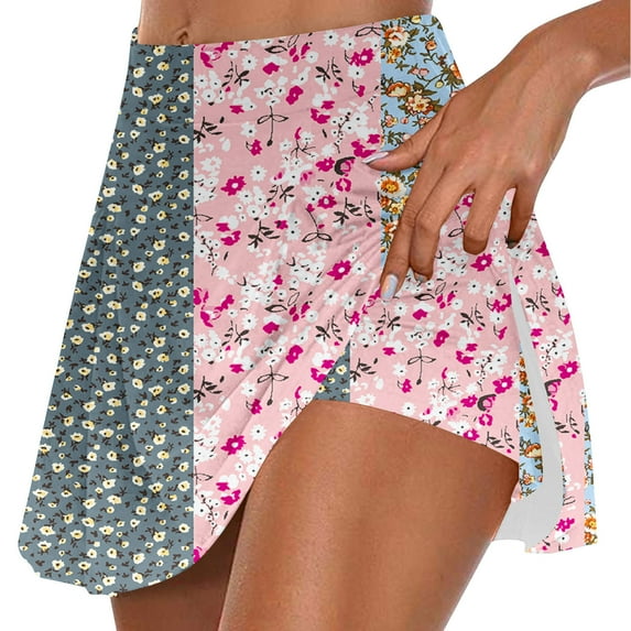 Tennis Skirt for Women with Pockets Shorts High Waisted Seamless Golf Skorts Athletic Workout Cheerleading Skirts Yoga Pants