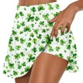 thumbnail image 1 of Tennis Skirts For Women St. Patrick'S Tennis High Waist Elegant Sports Running Shorts Short Skirt D-Multicolor, 1 of 5