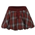 thumbnail image 1 of Tennis Skirts for Women Plaid Printed High Waisted Sports Butterfly Shorts Tummy Control Comfort Butterfly Skorts with Pockets,Red,XL, 1 of 6