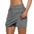 thumbnail image 1 of Tennis Skirts for Women, Short Athletic Drawstring Skorts, Built-in Shorts, Pockets, Breathable for Sports, 1 of 6